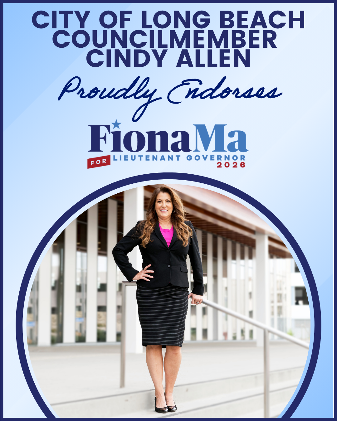 Long Beach Councilwoman Cindy Allen endorses Fiona Ma for Lieutenant Governor