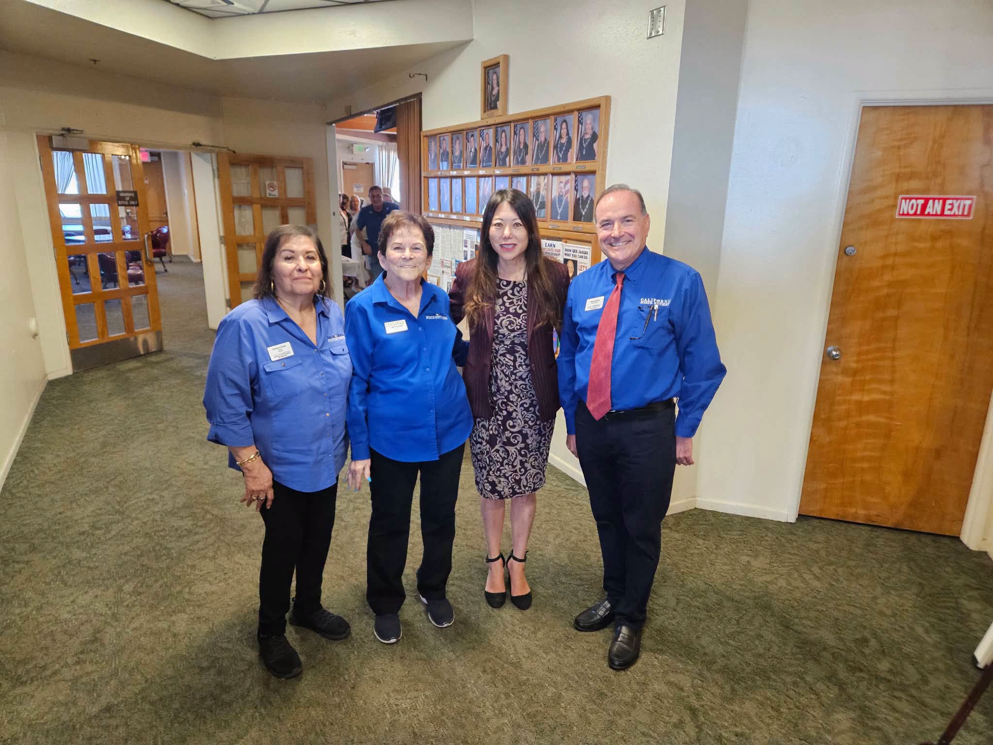 Fiona Ma with members of California State Retirees Chapter 6 in San Bernardino