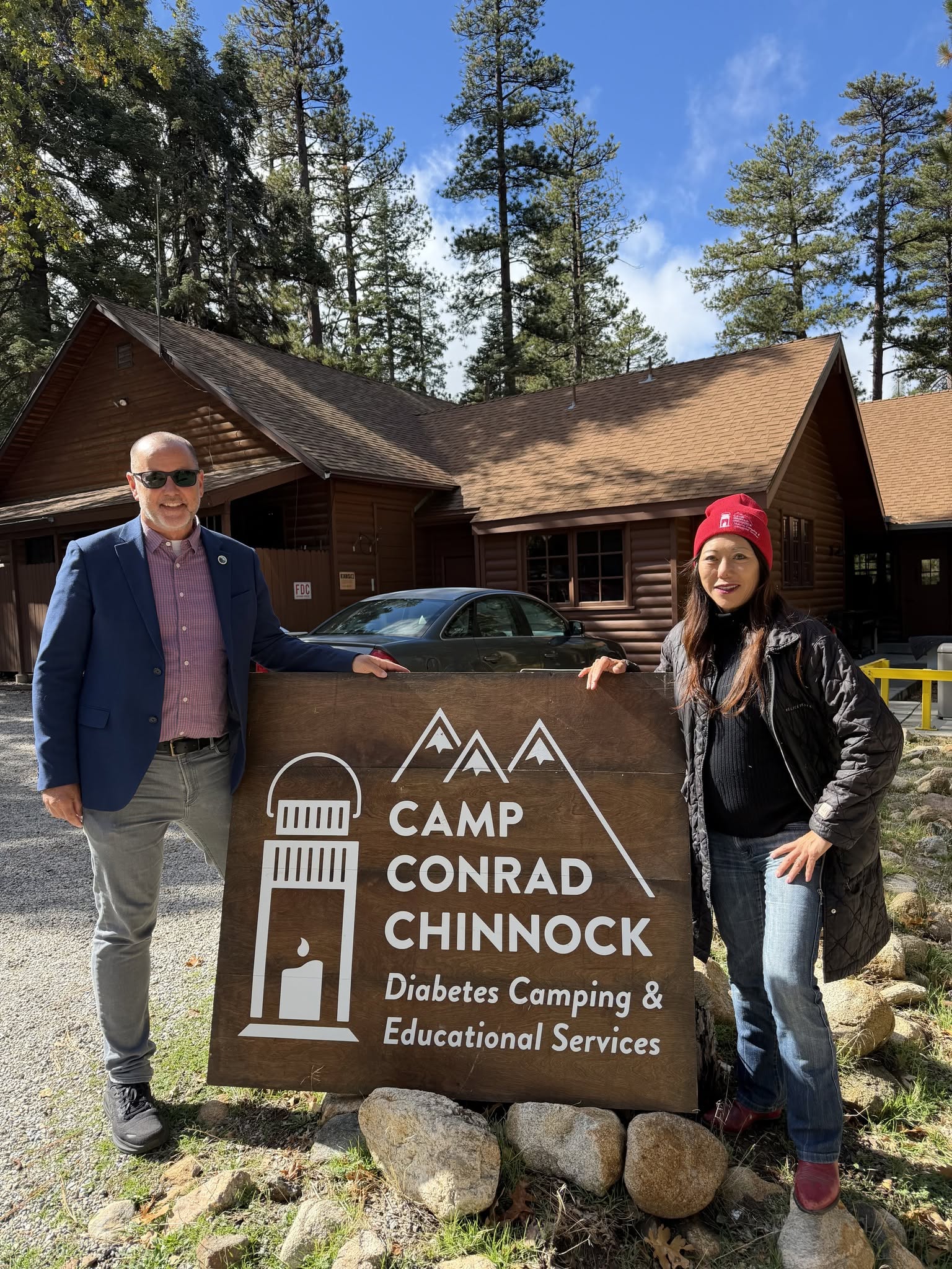 Groundbreaking at Camp Conrad Chinnock for a medical dormitory serving children with Type 1 diabetes