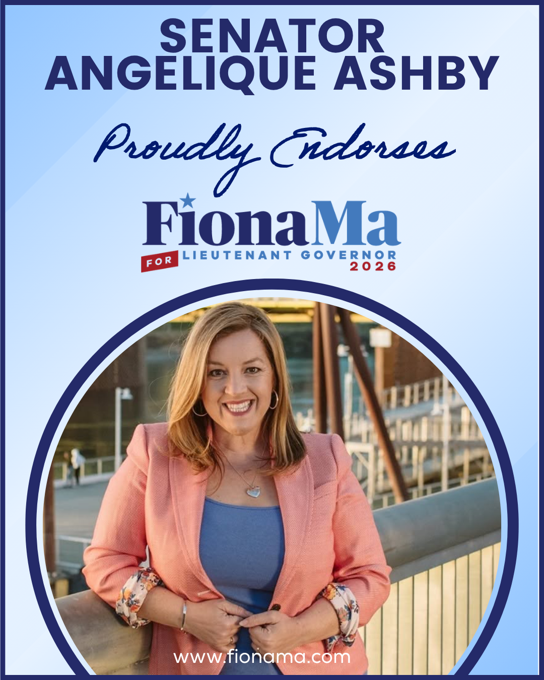 California State Senator Angelique Ashby endorses Fiona Ma for California Lieutenant Governor