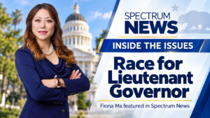Fiona Ma featured on Spectrum News Inside the Issues in the race for Lieutenant Governor